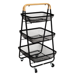 Cărucior de bucătărie MAYAJ, 3 coșuri