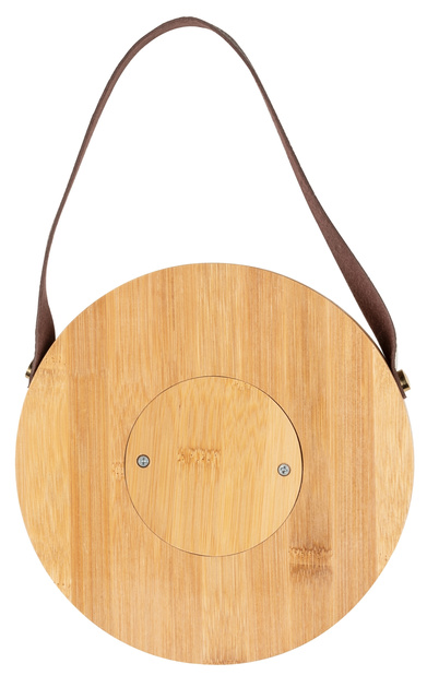 Oglindă rama din bambus, Ø 30 cm, WENKO