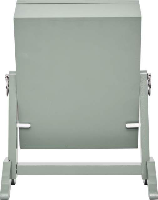 Oglindă cosmetică cu compartiment pentru bijuterii CHERI, 29 x 22 x 15 cm, verde