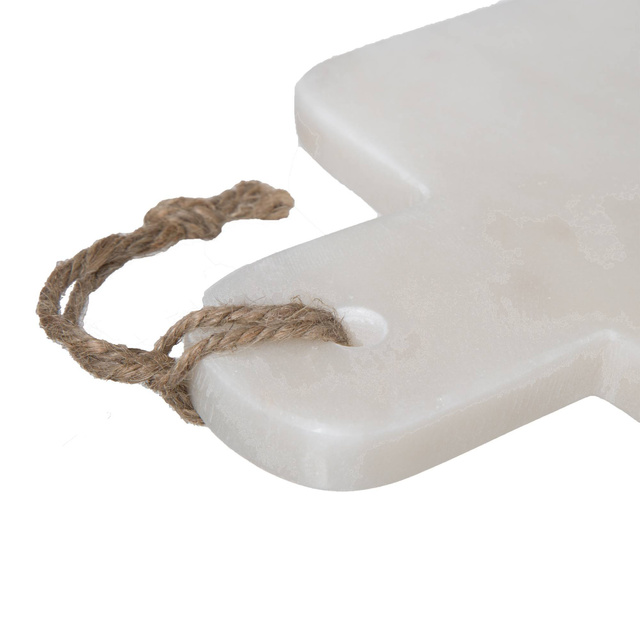 Tocator GEOM HYGGE, 15 x 30 cm, marmură, alb