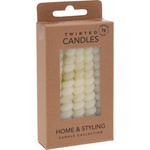 Lumânări de masă spiralate din parafină, 10 cm