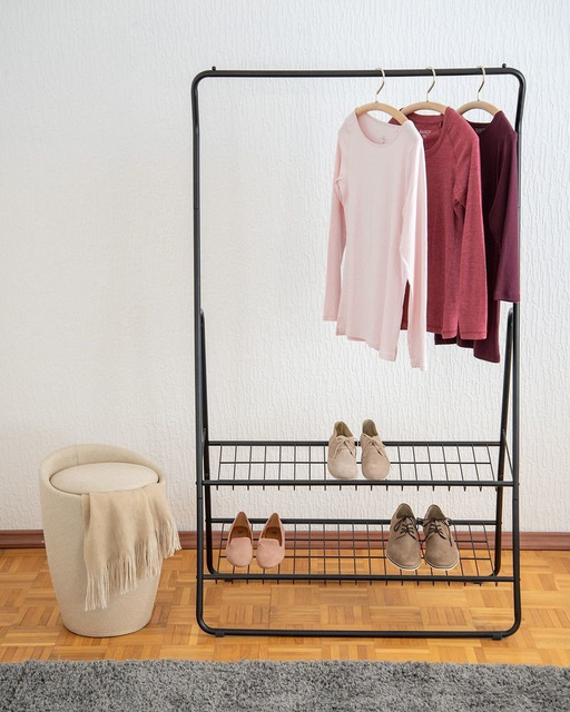 Suport pentru haine cu rafturi SHIVA, WENKO