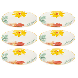 Farfurii desert MARGAUX, porțelan, 6 buc. × Ø 19 cm