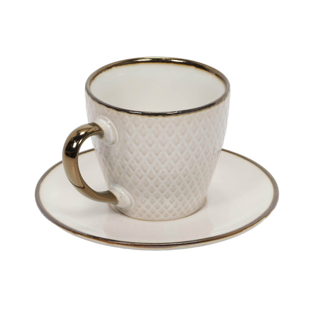 Cana pentru cafea sau ceai cu farfurie DUNE, 210 ml