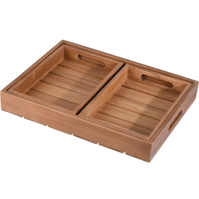 Set tavi decorative TEAK, 3 bucati