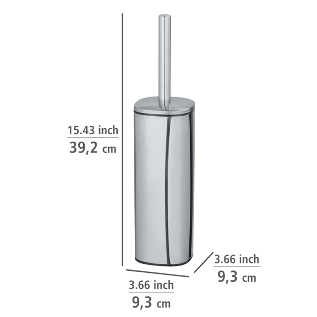 Perie de toaleta ALASSIO, otel inoxidabil, argintiu, Wenko