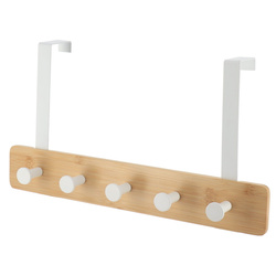 Suport metalic pentru ușă, 5 cârlige, 20 x 37 x 9 cm