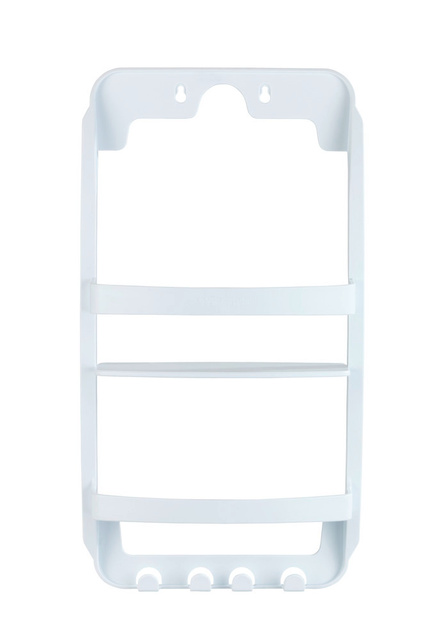 Raft universal pentru baie - raft de montat pe cabină sau ușă în baie, WENKO, alb