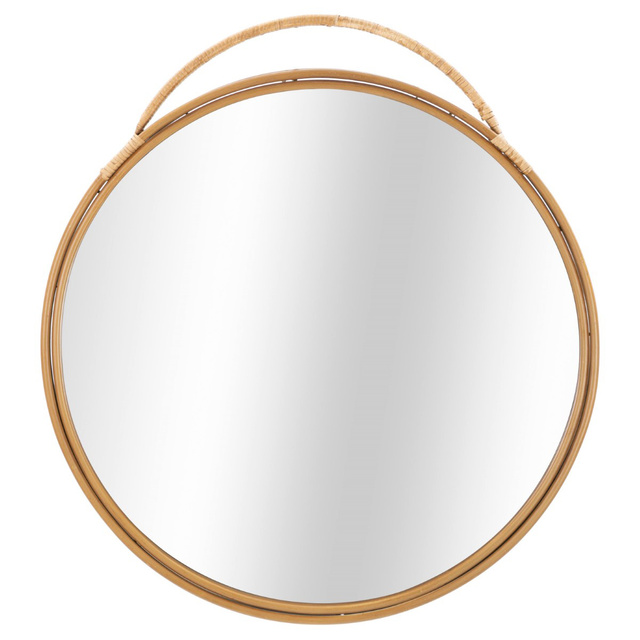 Oglinda de perete rotunda din ratan PANAMA, Ø 80 cm