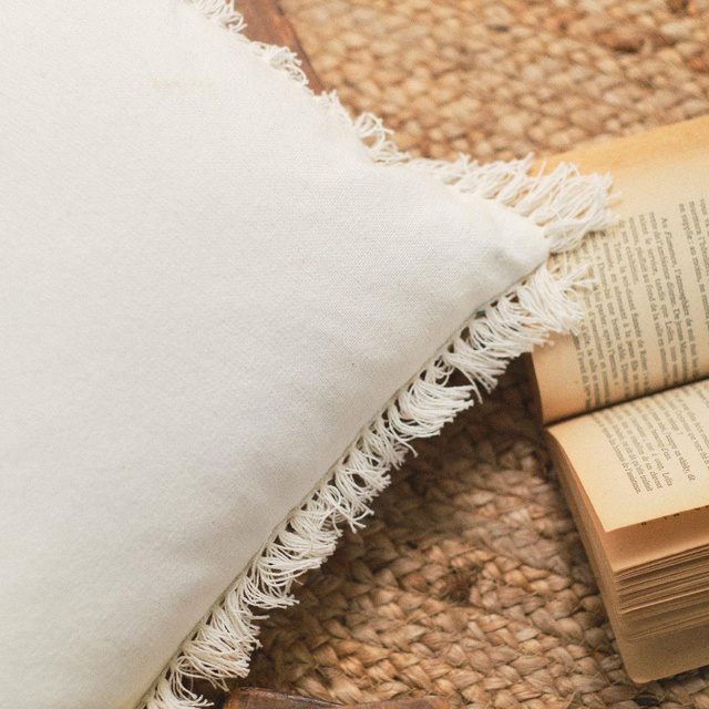 Perna decorativa boho, din bumbac, 30 x 50 cm