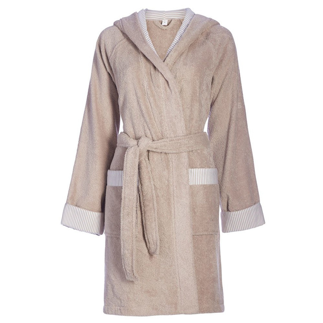 Rochie de baie din bumbac cu buzunare și glugă ESPRIT, L