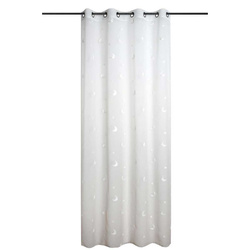 Cortină cu motiv de lună 140 x 260 cm, albastru