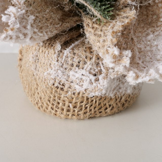 Brad artificial în ghiveci din iută TANNE, 22 cm