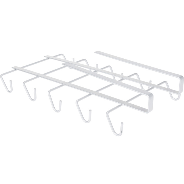 Suport pentru 10 căni, pentru suspendare în dulapul de bucătărie, 28,5 x 15,5 x 6 cm