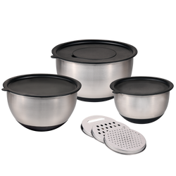 Set de 3 boluri de amestecat cu răzători incluse