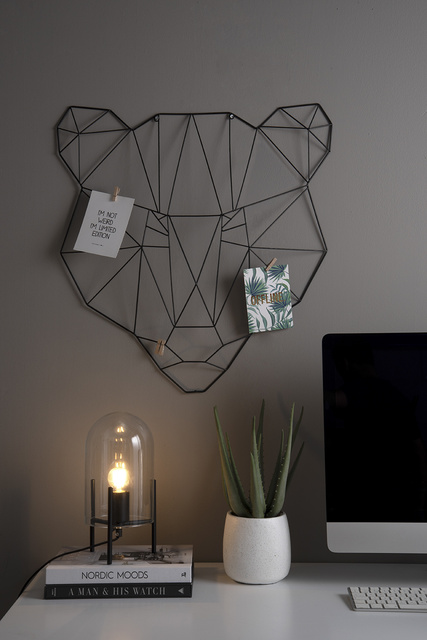 Lampă de birou cu abajur din sticlă BELL, Ø 16 cm