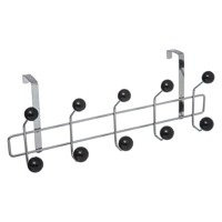 Cuier pentru ușă cu 10 cârlige, metal