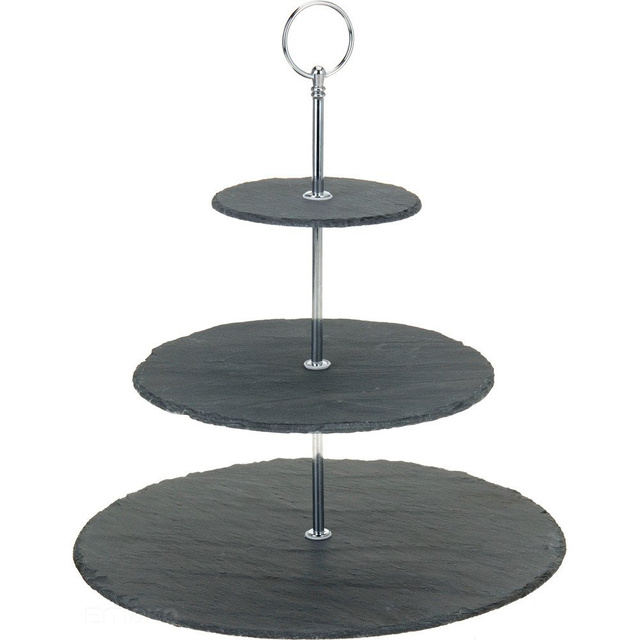 Tavă din piatră pentru prăjituri și gustări, 3 niveluri