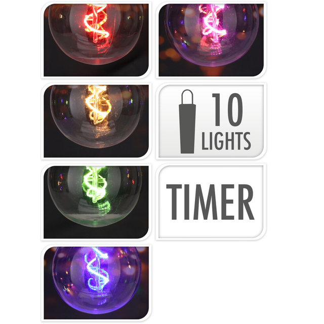 10 siruri de lumini LED