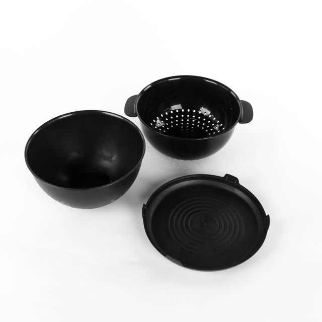 Bol cu strecurătoare și capac, Ø 24 cm