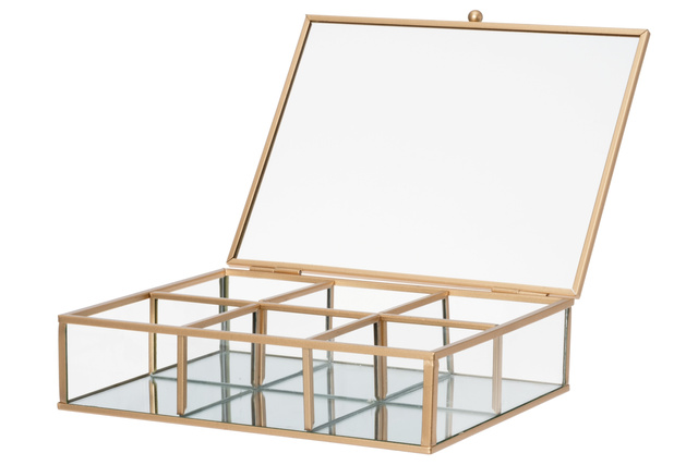 Oglinda cosmetica GEMMY cu tava, Ø 20 cm