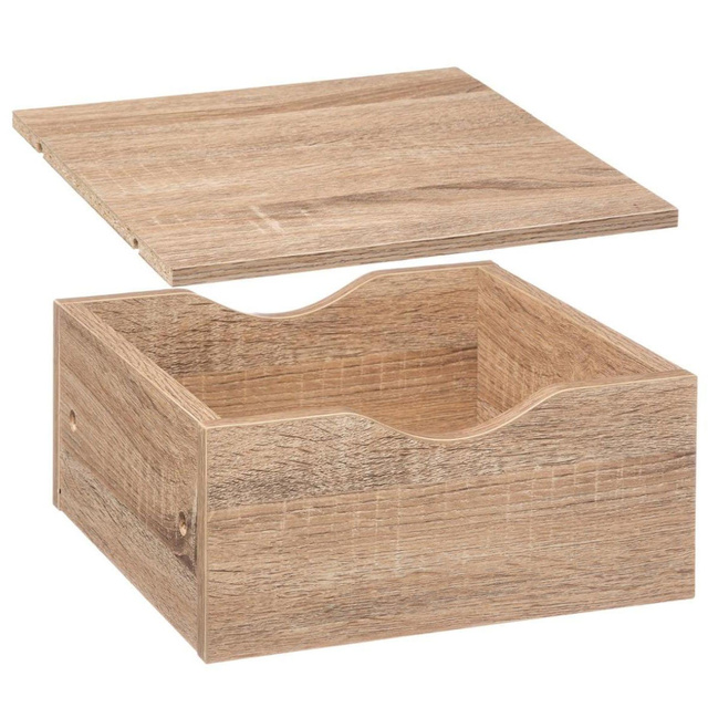 Sertar cu polita, 31 x 31 x 16 cm, maro deschis