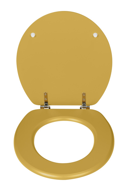 Capacul de toaletă Prima, MDF, WENKO, muștar.