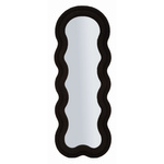 Oglindă de perete TEDDY cu ramă textilă tip teddy-fleece, înălțime 160 cm