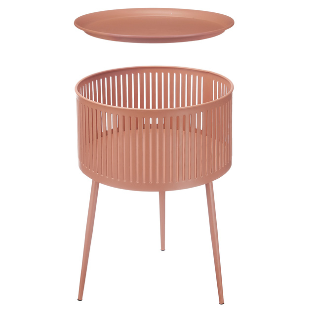 Masuta de cafea rotunda cu spatiu de depozitare, Ø 40 cm