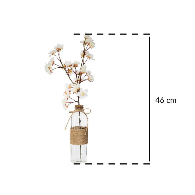 Vaza din sticlă transparentă, 46x6 cm, Atmosphera