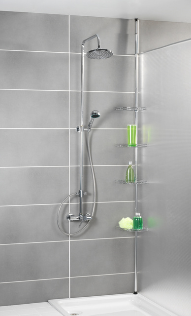 Raft de baie telescopic, colțar PREA - până la 4 niveluri, WENKO