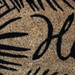 Covoras de intrare cu print, din fibra de cocos, HELLO, 40 x 60 cm