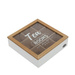 Recipient pentru ceai cu compartimente TEA ROOM, 24 x 24 x 7 cm
