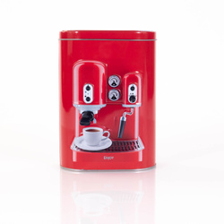 Cutie de cafea ESPRESSO, metal, 13,5 x 7,5 x 19,2 cm