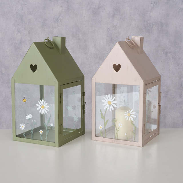 Lanterna de casa metal HONEY, inaltime 27 cm