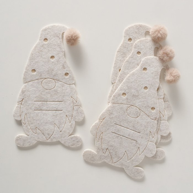 Buzunare din fetru pentru tacâmuri GNOMI, 4 buc.