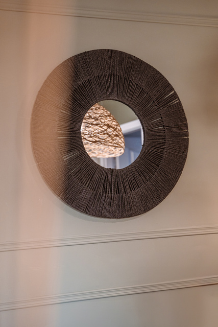 Oglinda de perete ETHNIC, Ø 76 cm