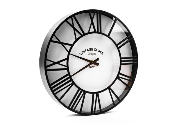 Ceas de perete Atmosphere, Ø 35 cm, negru