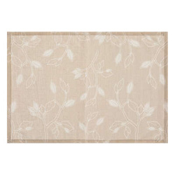 Suport farfurie floral, bej, 45 x 30 cm