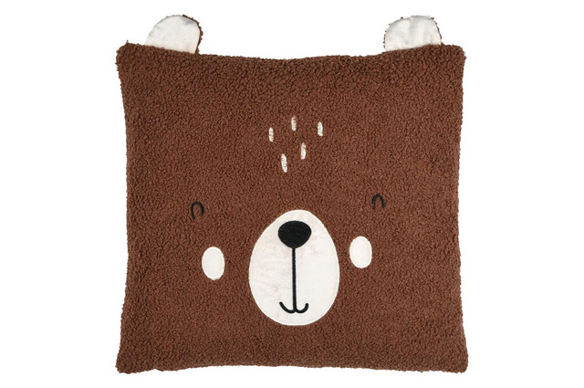 Perna pentru copii cu urechi ursuleț GABIN, 40 x 40 cm