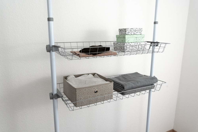 Coș pentru dulap, HERKULES 2 piese, 83x38x8cm, WENKO