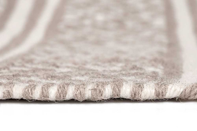 Covor de baie SHAKI, poliester reciclat, bej, model etnic, WENKO