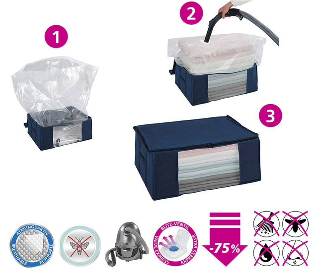 Husă de pilota VACUUM Soft Box AIR L, 65 x 50 x 27 cm, WENKO