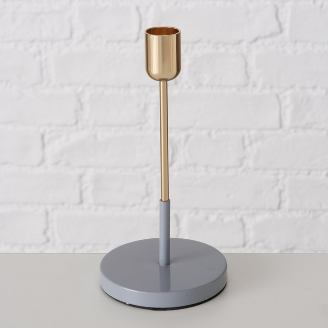 Set 2 suporturi metalice pentru lumanare Telmo