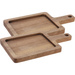 Tăviță de servire din lemn de acacia, 2 bucăți
