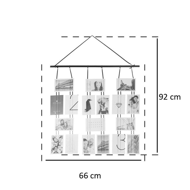 Rama foto Atmosphera Createur d'interieur, 18 fotografii, 66 x 92 cm, Negru