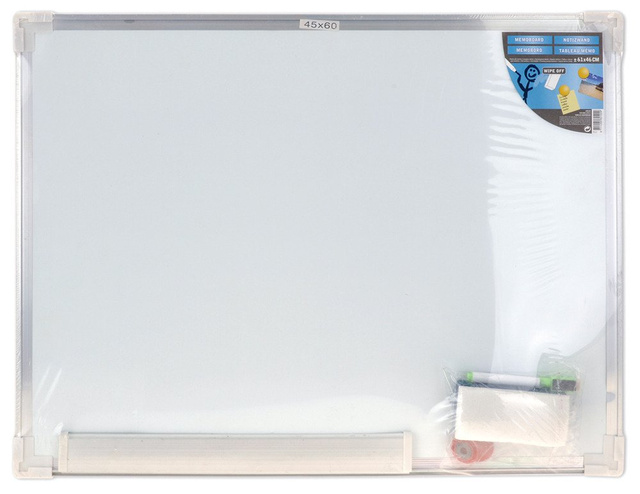 Tablă magnetică pentru notițe + accesorii, 60 x 45 cm