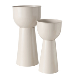 Set 2 suporturi
pentru flori,
metal Rex, alb