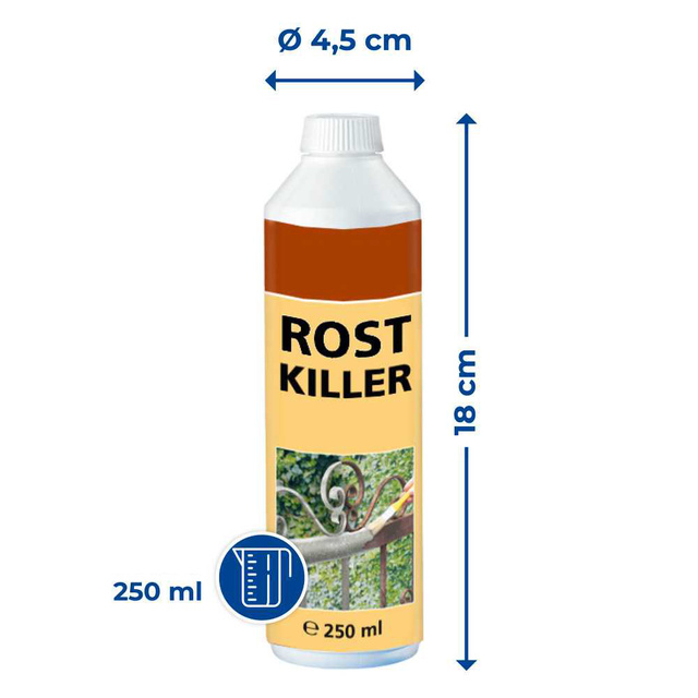 Soluție de îndepărtare a ruginei, 250 ml