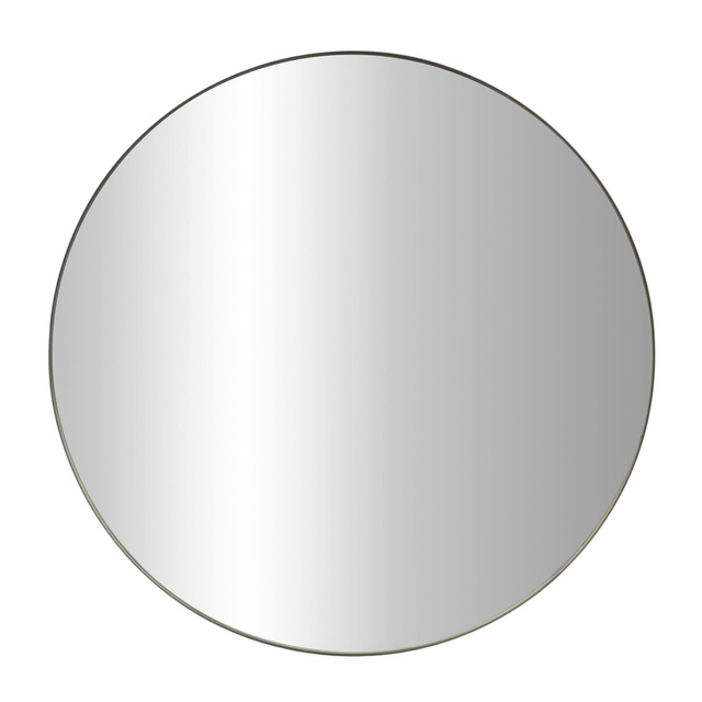 Oglindă rotundă NOOR, ramă metalică, culoare neagră, Ø 80 cm